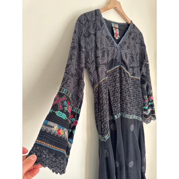 Johnny Was Embroidered Nori Boho Midi Dress - Small - Picture 5 of 10